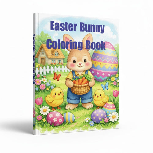 Easter Bunny Coloring Book for Kids – The Easter Bunny’s Garden Fun Activity Book Ages 3–7 - DreamInkDigitals