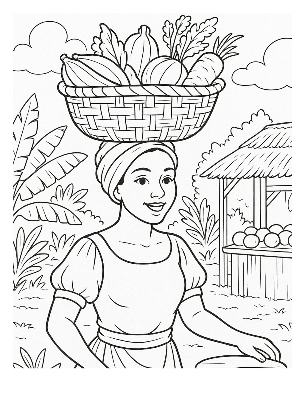 Haitian Traditions Coloring Book for Kids – Culture, Food & Festivals of Haiti - DreamInkDigitals