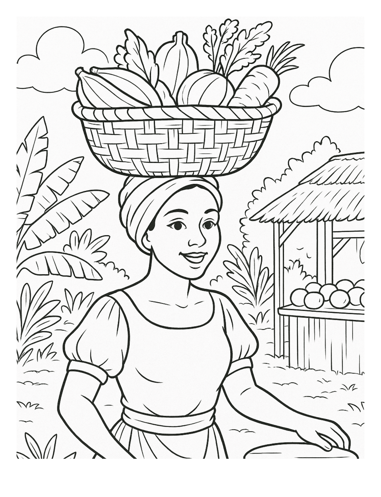 Haitian Traditions Coloring Book for Kids – Culture, Food & Festivals of Haiti - DreamInkDigitals