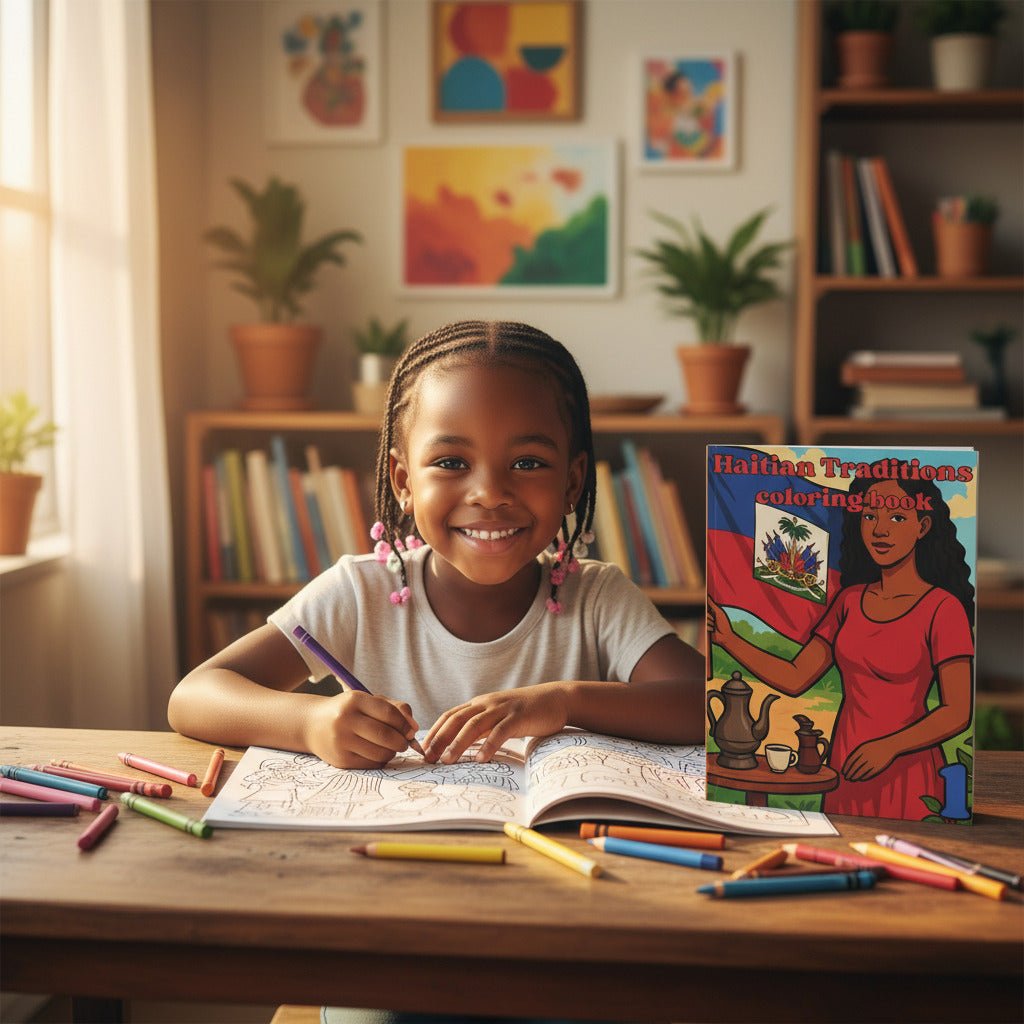 Haitian Traditions Coloring Book for Kids – Culture, Food & Festivals of Haiti - DreamInkDigitals