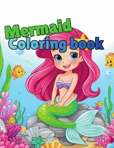 Mermaid Coloring book - DreamInkDigitals
