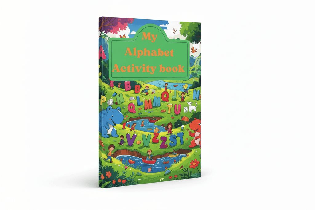 My Alphabet Activity Book for Kids Ages 3–6 – Learn Letters, Tracing & Fun Activities - DreamInkDigitals
