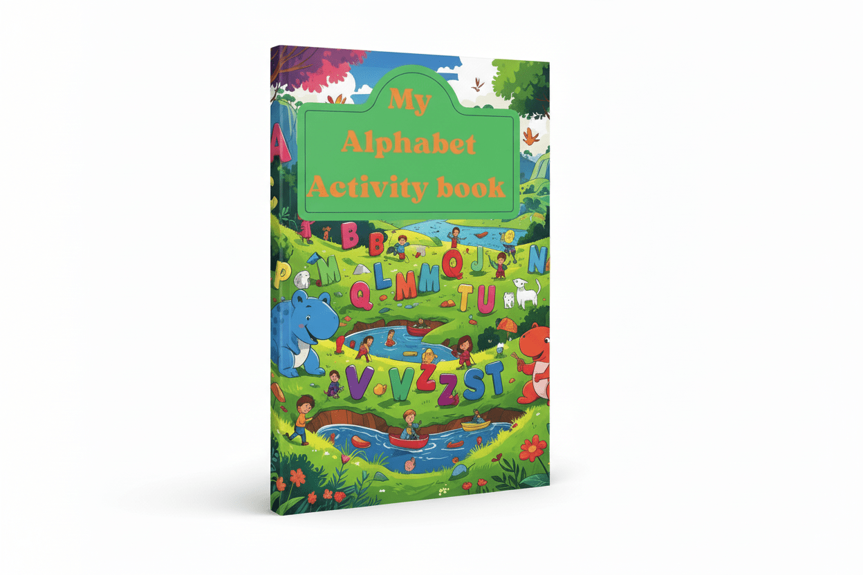 My Alphabet Activity Book for Kids Ages 3–6 – Learn Letters, Tracing & Fun Activities - DreamInkDigitals