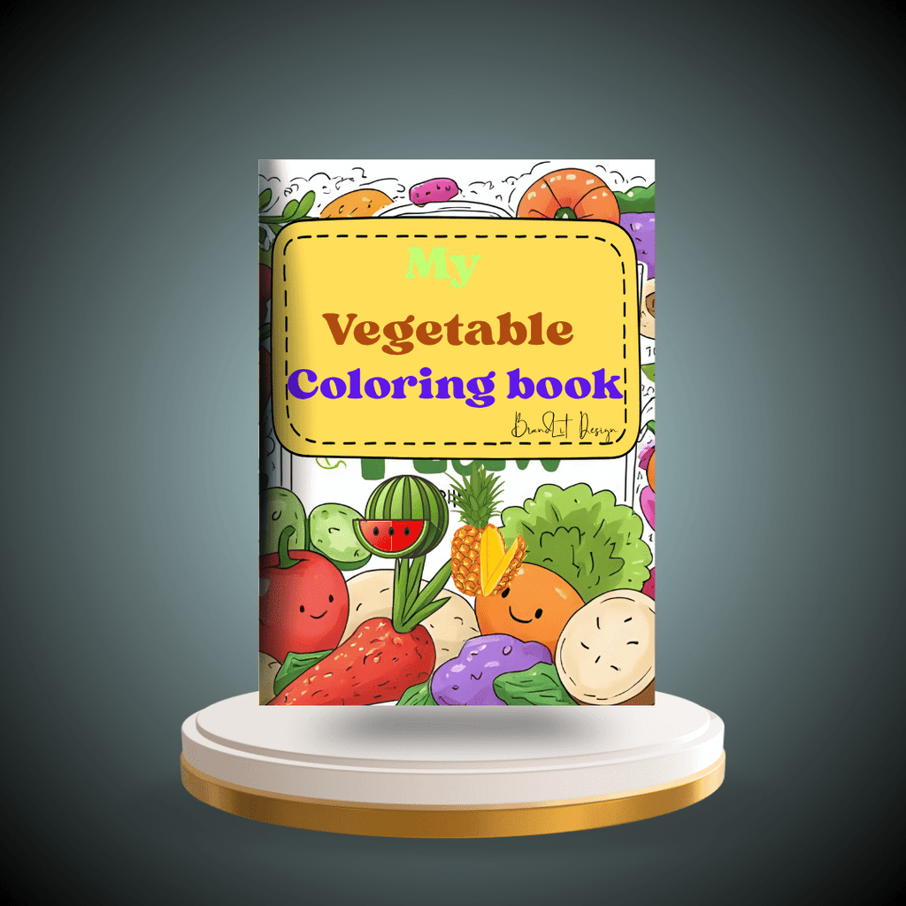 My Vegetable Coloring Book for Kids – Fun Healthy Food Coloring Pages - DreamInkDigitals